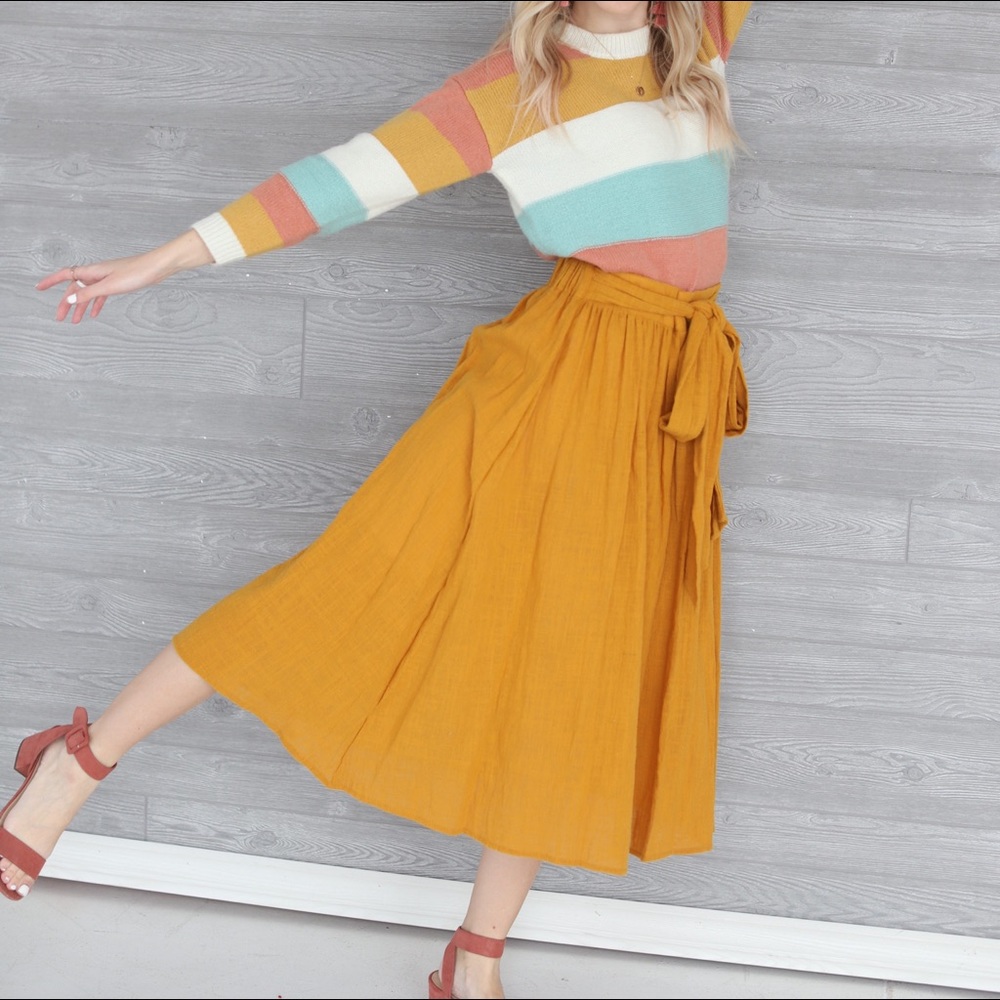 SOEL mustard skirt